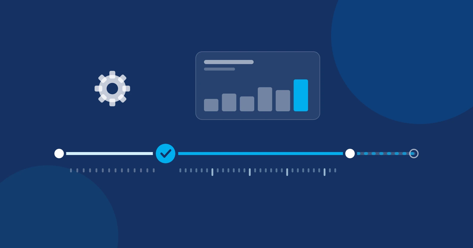 An illustrated timeline: a short setup stage, a highlighted handover point, then a longer free pilot stage